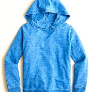 J. Crew Crewcuts blue hoodie long sleeve shirt boys S Small  6-7
